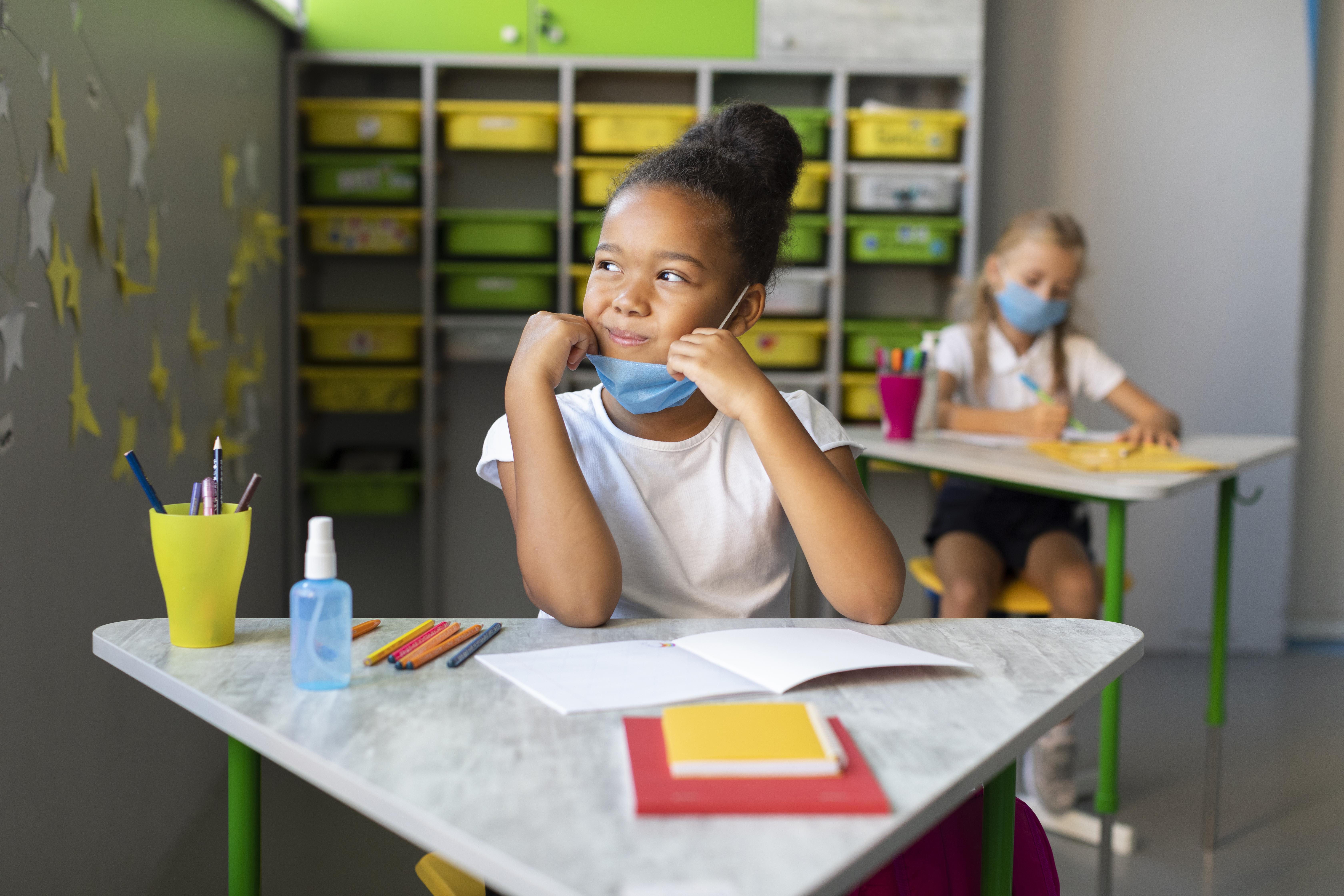 Child in classroom